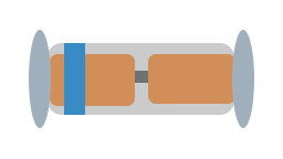 melf diode single blue line
