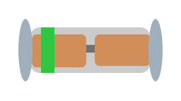 melf diode single green line